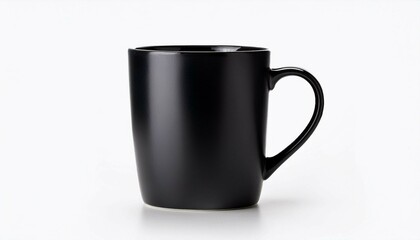 Wall Mural - black cup isolated on white