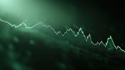 Poster - financial chart displaying a steady upward trend with subtle fluctuations perfect for business and i