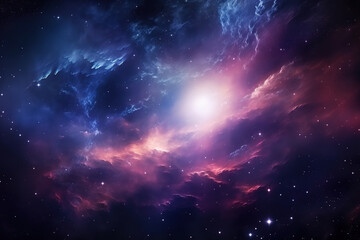 Wall Mural - fantastic photorealistic galaxy background