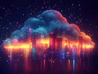 Poster - Exploring the psychedelic cloud computing con experience in a vibrant digital landscape