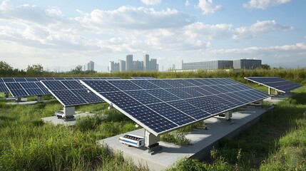 Poster - Cutting Edge Sustainable Smart Home with Visually Striking Solar Array and Dynamic Battery System Optimizing Renewable Energy Utilization for Modern Energy Efficient Living