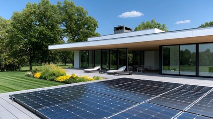 Aufkleber - Sustainable Suburban Dream A modern