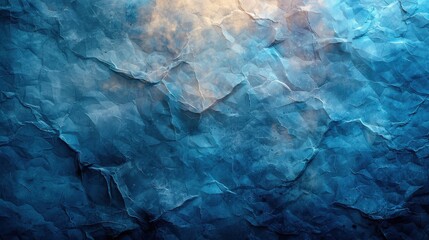 Poster - Textured blue paper with subtle lighting effects creating a calming atmosphere in a serene setting