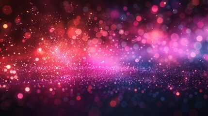 Poster - colorful abstract background with sparkling bokeh lights in various shades creating a dreamy atmosph