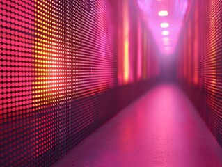 Poster - Visualizing cyber grid topology luminous cubic forms and gradient spectrum in digital environments