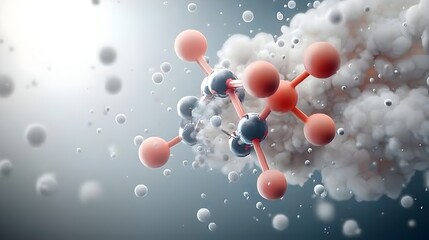 Poster - Mesmerizing Molecular Mastery A visually stunning display of the intricate and elegant arrangements of atoms and molecules micro scale chemical structures in vibrant colors