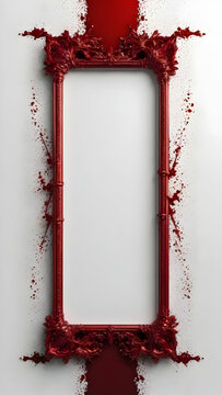 Blood Border Frame Copy Space Area