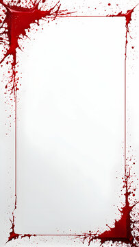 Blood Border Frame Copy Space Area