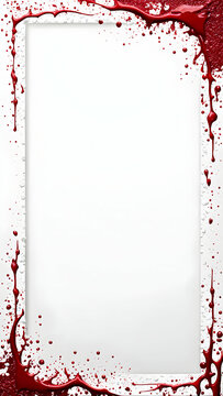 Blood Border Frame Copy Space Area