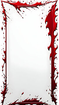 Blood Border Frame Copy Space Area