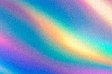 Poster - abstract holographic colour background grainy noise