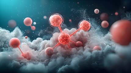 Poster - Molecular Magic Uncovered A Visually Stunning Journey Through the Hidden Wonders of the Atomic Realm