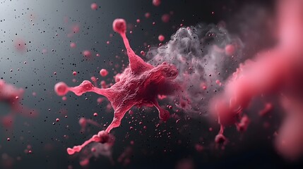 Poster - Captivating Molecular Magic Reinvented Formations Atomic Structures and Quantum Mechanics in Cinematic Digital Art  A mesmerizing and innovative take on the beauty of intricate subatomic particles