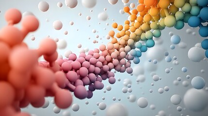 Poster - Mesmerizing Molecular Mosaic A captivating display of the intricate patterns of life microscopic cellular structures vibrant rainbow hued compounds fluid dynamic arrangements