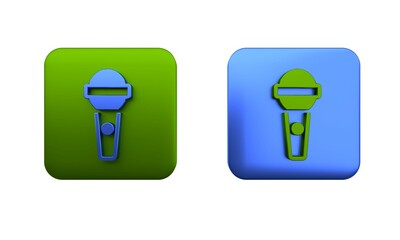 Poster - colorful microphone icon isolated on white background. on air radio mic microphone. speaker sign. sq