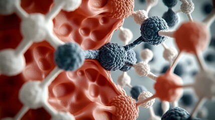Poster - Molecular Rediscovered A Breathtaking and Visually Captivating of the Micro Wonders of the Natural World Intricate Molecular Structures Microscopic Organisms in Vivid Detail