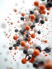 Poster - Captivating Molecular Structure Intricate Atomic Bonds Complex Chemical Geometry and Mesmerizing Symmetry in a Microscopic of a Scientific Phenomenon