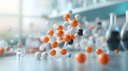 Poster - captivating molecular visually striking of the intricate and fascinating microscopic structures that