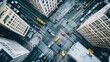 © Roman - Top-down view of a busy city intersection