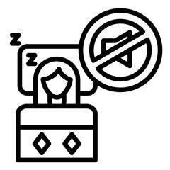 Sticker - Silence Icon