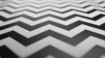 Aufkleber - Abstract Black And White Zigzag Pattern Background