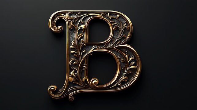 A stylish alphabet typography with a fashion flair