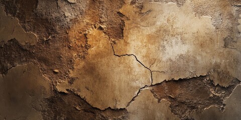 Canvas Print - Abstract grunge texture on a brown concrete wall surface creates a unique visual appeal. This abstract grunge element adds depth and character to any design or artistic project.