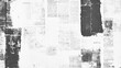 © Song Long - Vector white and black newspaper paper grunge vintage old aged texture. Vintage grunge newspaper collage background. Newspaper with old grunge vintage unreadable paper texture background.