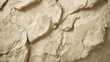 Poster - Beige Textured Wall Surface Showing Rough Rock Formation