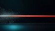 © Alfazet Chronicles - Abstract digital artwork of a red laser beam intersecting with blue particle dispersion in a dark futuristic setting, illustrating technology and light manipulation concepts.