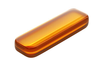 Poster - Glowing realistic amber rectangle board with smooth edges  