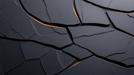 Aufkleber - Black stone texture background with smooth finish and slight gloss, ideal for modern or elegant interior designs, isolated on white.
