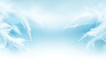 Poster - Detailed icy texture background with visible frost details, smooth glassy sections, and a cool, frozen appearance, ideal for cold themes, isolated on white.