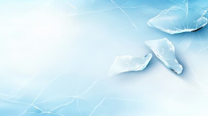 Poster - ice texture background with hockey skate scratches, smooth surface, and light scuff marks, capturing the look of an ice rink, isolated on white.