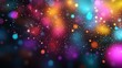 © DruZhi Art - A Colorful Background With Many Vibrant Bokeh Lights in Pink, Blue, and Yellow Shades Creating a Joyful and Dreamy Scene