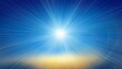 © JanaG9 - sun on a blue sky with rays and flare abstract background