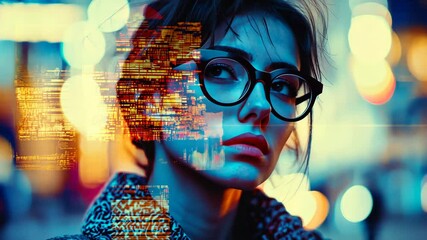 Poster - Glitch Effect Mockup 4K Video