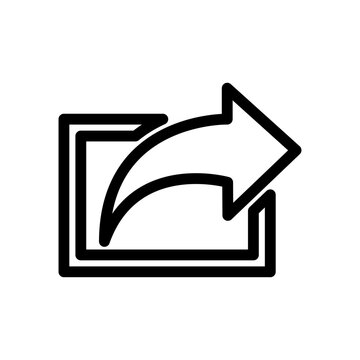 Share icon signage trendy design template.