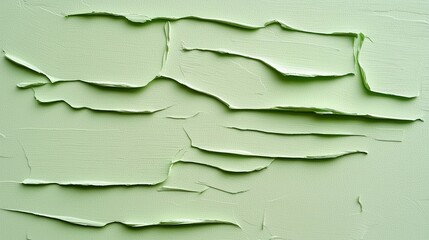 Wall Mural - Textured green wall with layered paint and a rough surface