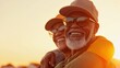 © JP STUDIO LAB - Africanamerican seniors enjoying a rooftop barbecue smiling and embracing capturing friendship and vibrant social life in a warm outdoor setting