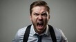 © Terriology - Angry Screaming Businessman