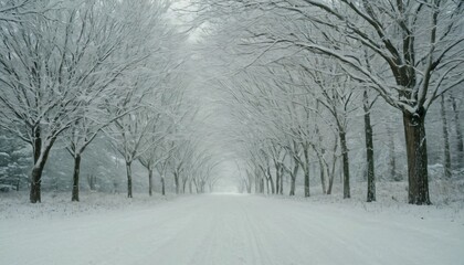 Snow christmas background with nature background