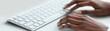 © Supannee - Detailed shot of fingers typing on a keyboard during an online job application, digital submission process, hiring, virtual recruitment