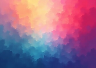 Aufkleber - A colorful abstract blended gradient with a realistic grain noise effect makes a great backdrop for art, design, and social media.