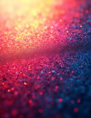 Poster - A vibrant, abstract grainy background with a colorful mash of light and bright tones creates a dynamic digital noise effect wallpaper.