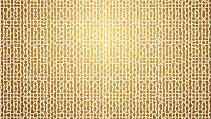 Aufkleber - Geometric vector design on beige background ideal for luxury projects featuring a seamless dark gold Islamic pattern with ornamental elements.