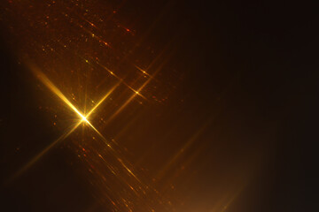 Wall Mural - Blurred refraction light, bokeh or flare overlay effect