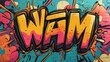 © GRACE - Colorful comic book-style wham text in bold outlines