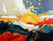 © Wioletta - Abstract pattern for printing on wall decorations, fabrics, and for use in graphics.