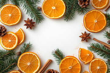 Wall Mural - christmas frame wallpaper, background
